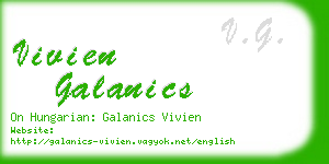 vivien galanics business card
